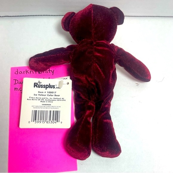 BNWT RussPlus Ice Velour Color Bear 100017 Price Firm - Picture 4 of 9